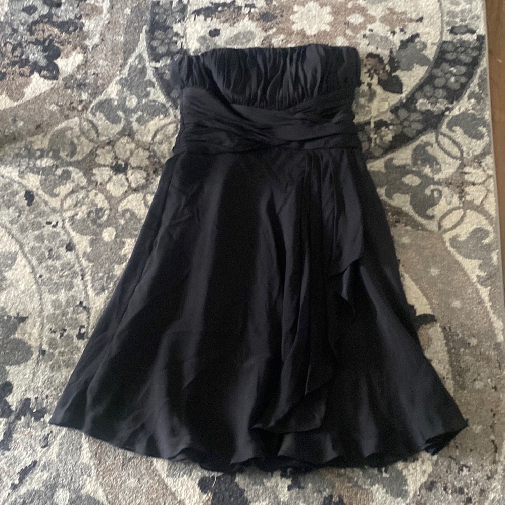 Black chiffon dress